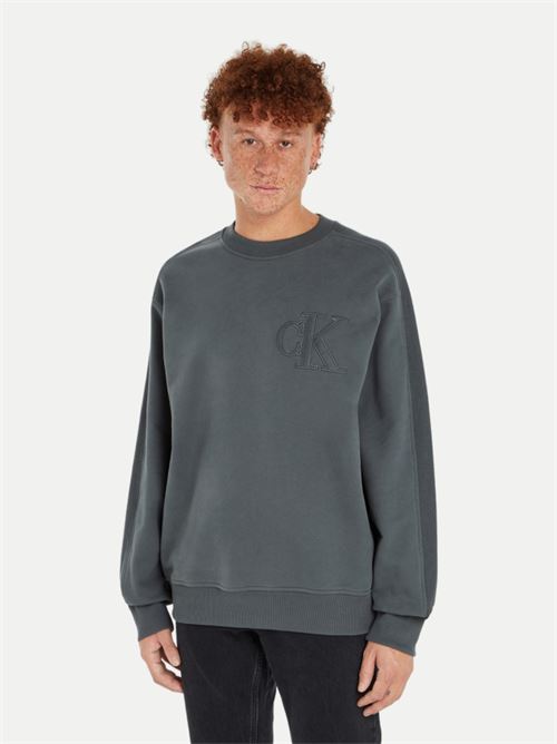 ck applique crew neck CALVIN KLEIN JEANS | J30J325634PSL